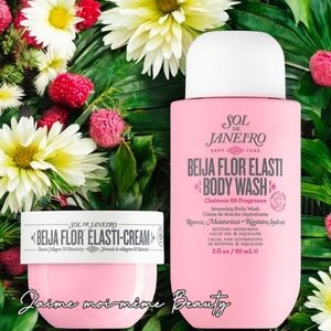 Sol de Janeiro Pink Beija Flor Elasti Body Care Cream And Body Wash Set